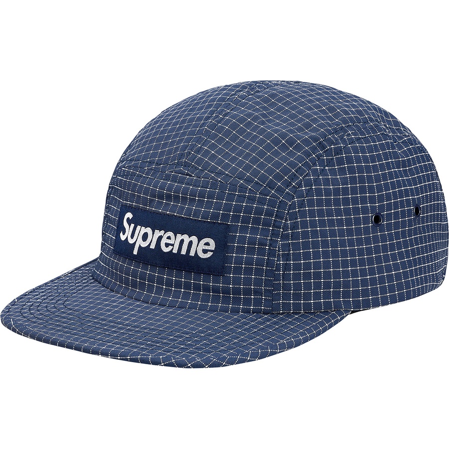 Supreme Reflective Ripstop Camp Cap (FW18) - Light Navy - $48