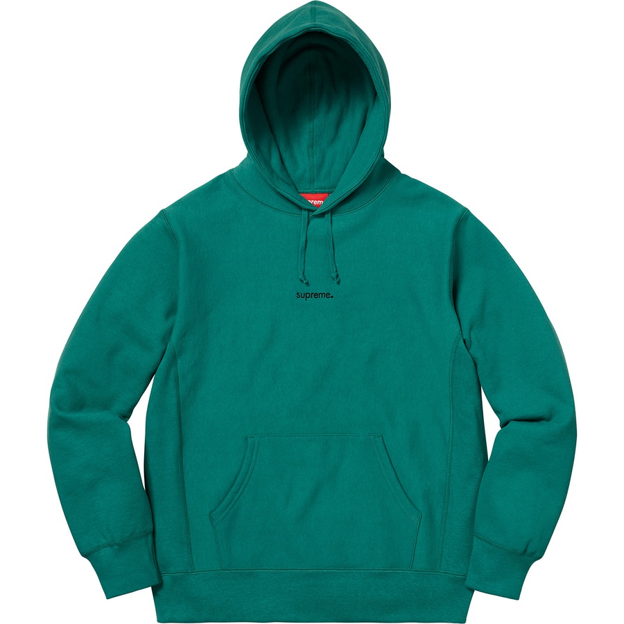 Supreme Trademark Hooded Sweatshirt (FW18) - Dark Teal - $158