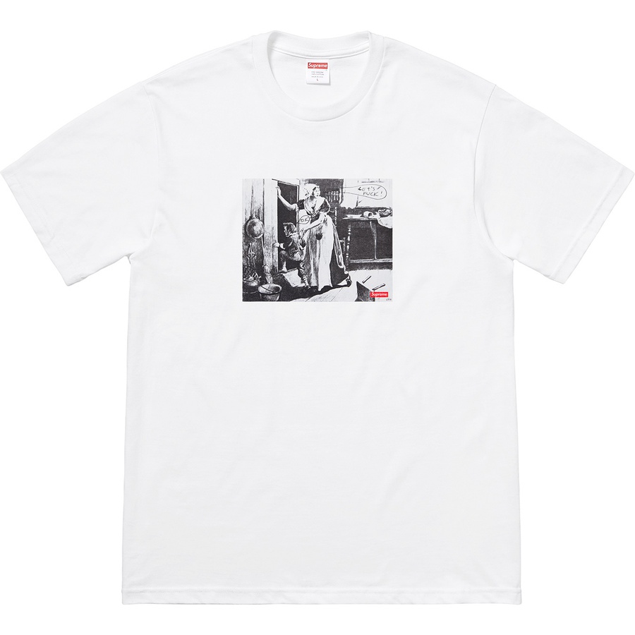 Supreme Mike Kelley Supreme Hiding From Indians Tee (FW18) - White - $48