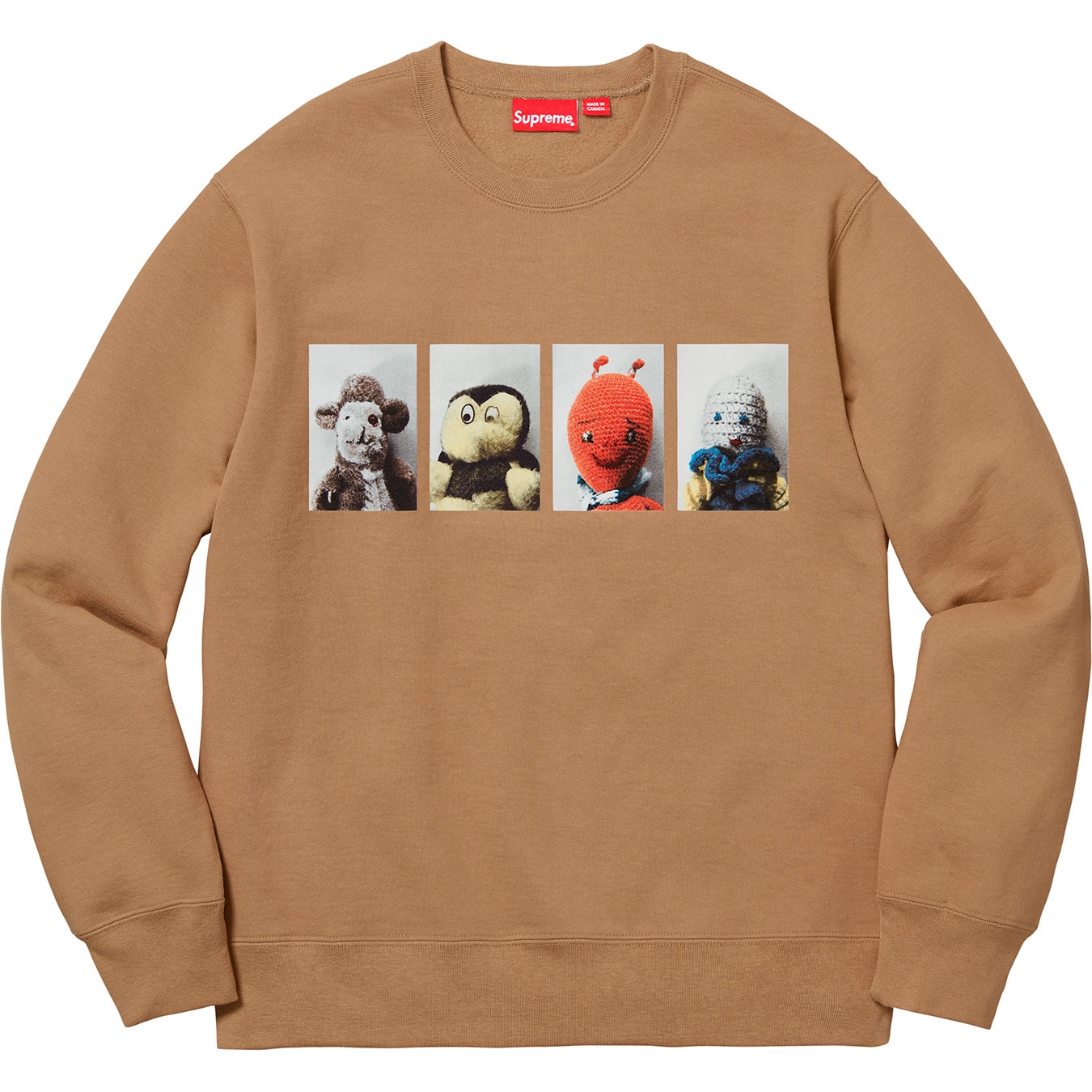 Supreme Mike Kelley Supreme Ahh…Youth! Crewneck Sweatshirt (FW18) - Light Brown - $158