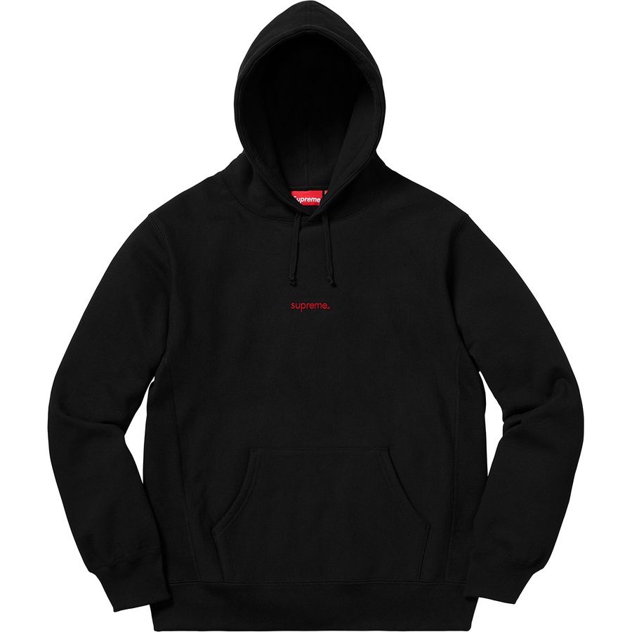 Supreme Trademark Hooded Sweatshirt (FW18) - Black - $158