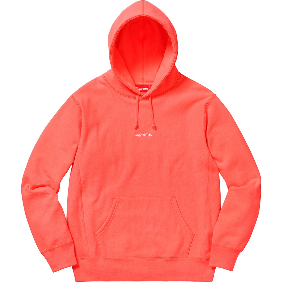Supreme Trademark Hooded Sweatshirt (FW18) - Fluorescent Pink - $158
