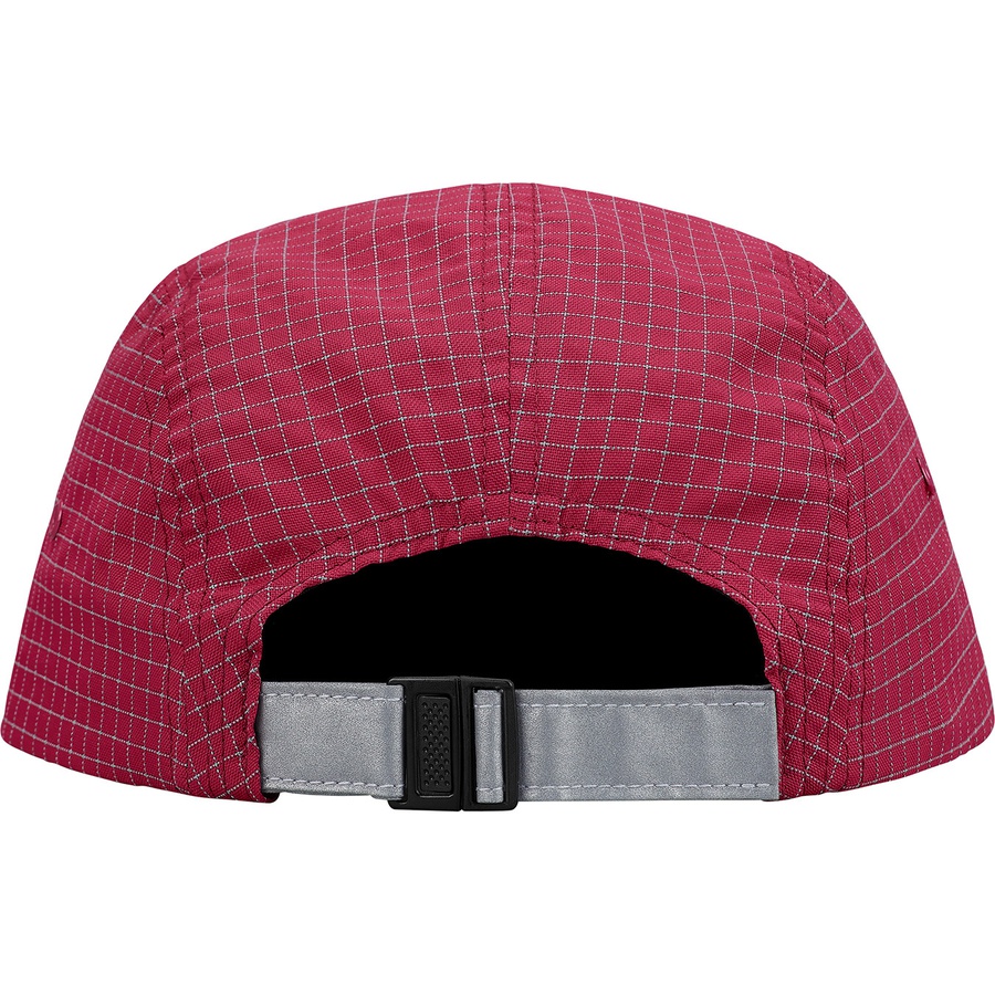 Supreme Reflective Ripstop Camp Cap (FW18) - Cranberry - $48