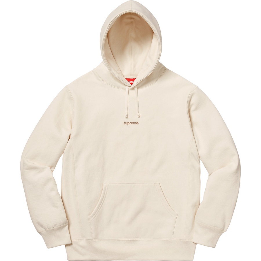 Supreme Trademark Hooded Sweatshirt (FW18) - Natural - $158