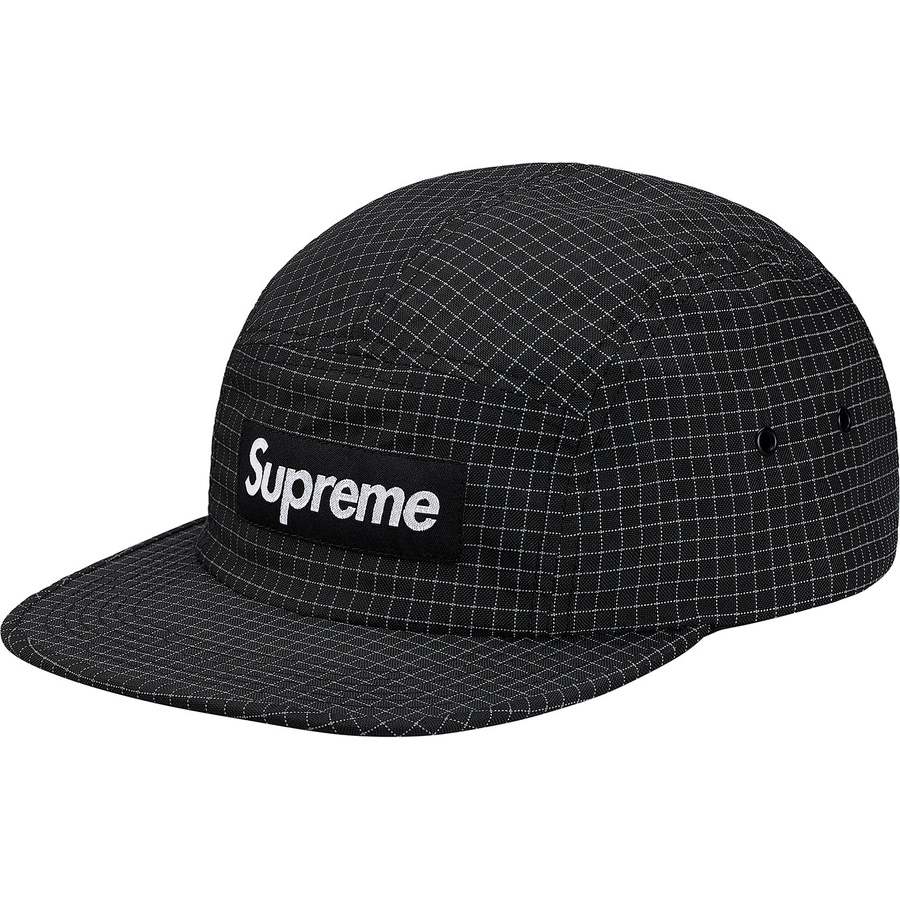 Supreme Reflective Ripstop Camp Cap (FW18) - Black - $48