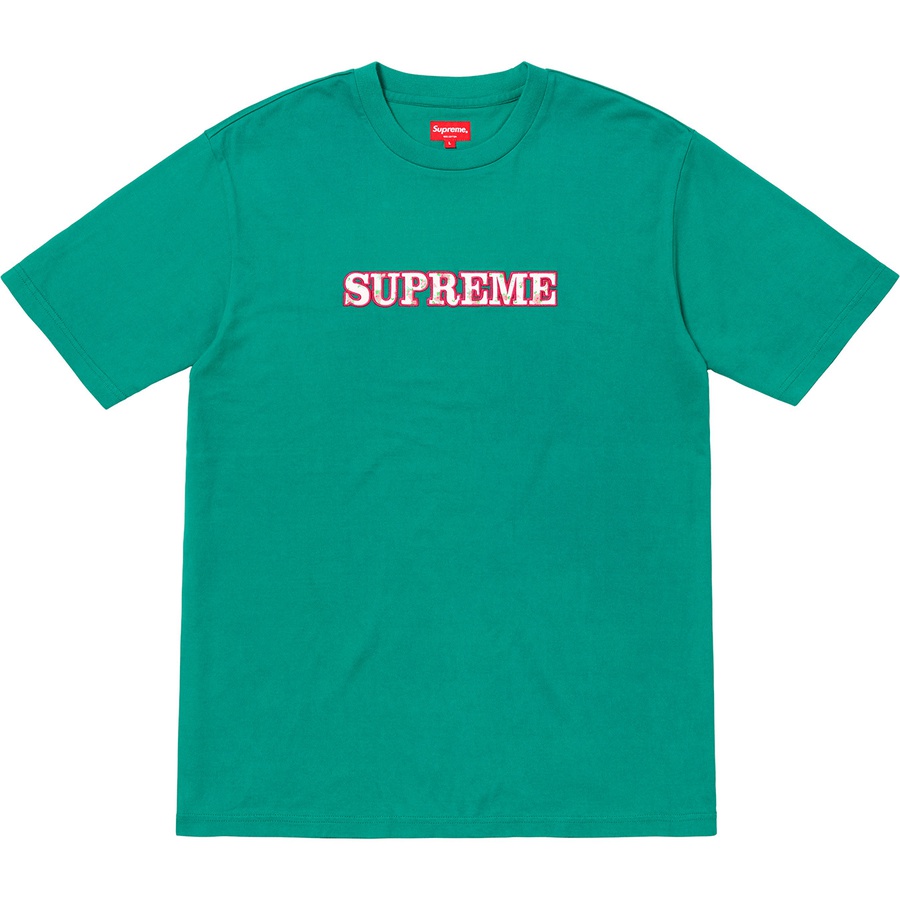 Supreme Floral Logo Tee (FW18) - Teal - $78