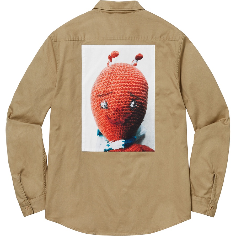 Supreme Mike Kelley Supreme Ahh…Youth! Work Shirt (FW18) - Khaki - $148