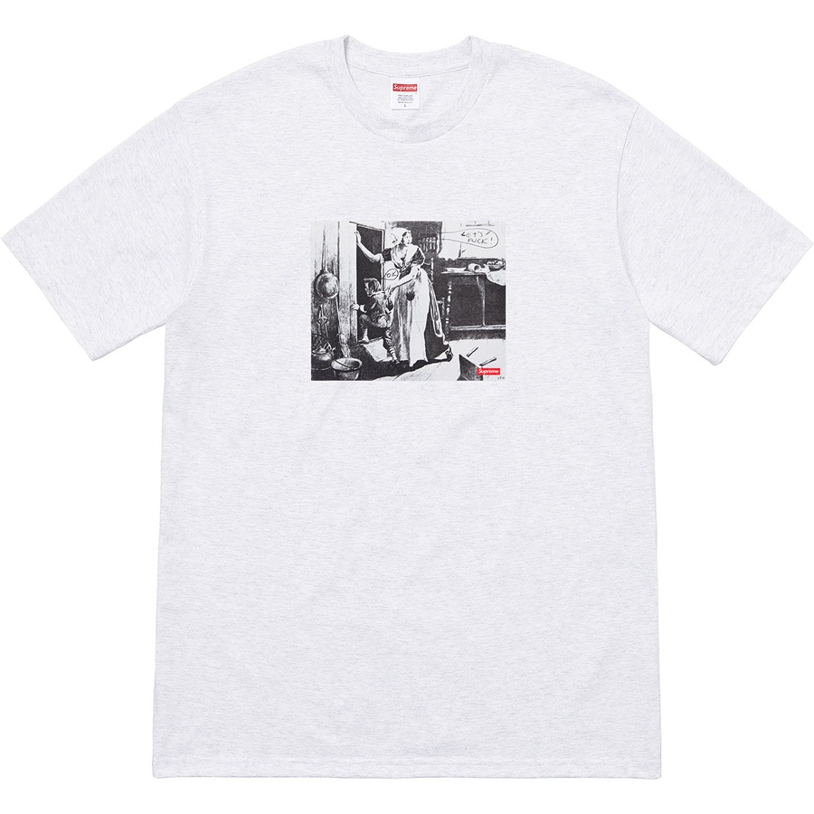 Supreme Mike Kelley Supreme Hiding From Indians Tee (FW18) - Ash Grey - $48