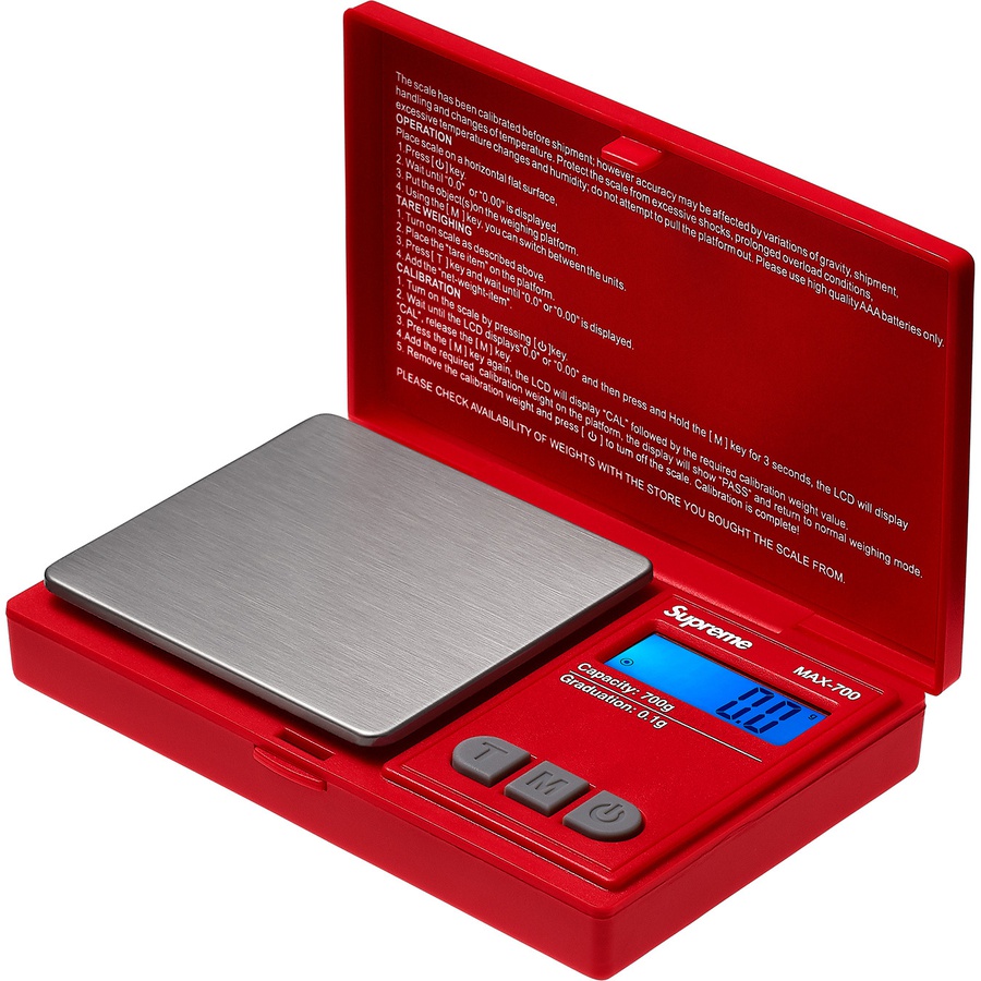 Supreme Supreme AWS MAX-700 Digital Scale (FW18) - Red - $36