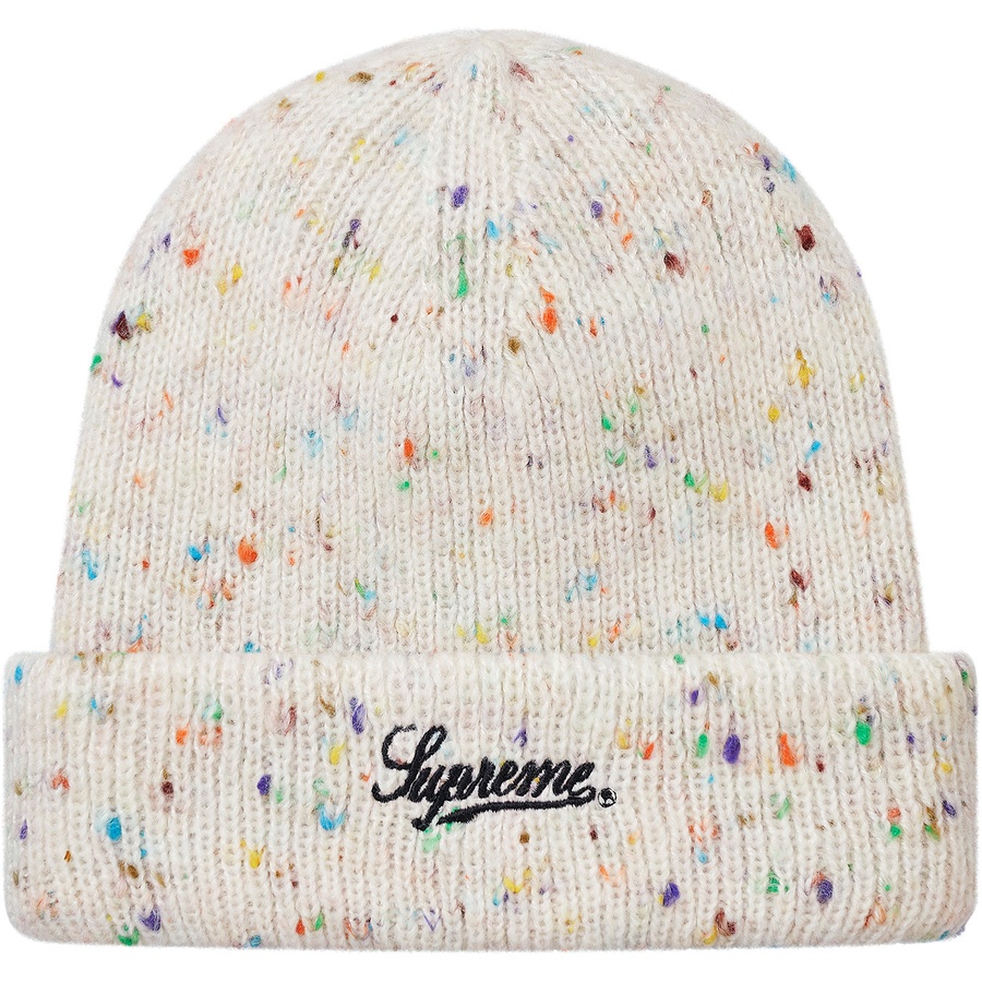 Supreme Colored Speckle Beanie (FW18) - Natural - $32