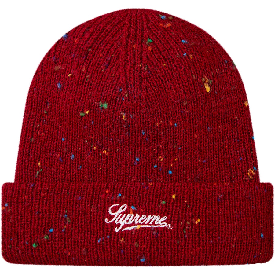 Supreme Colored Speckle Beanie (FW18) - Dark Red - $32