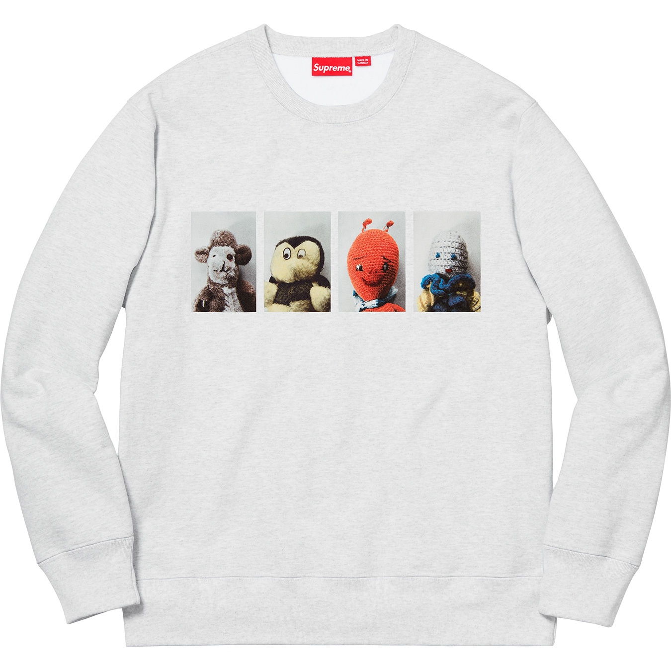 Supreme Mike Kelley Supreme Ahh…Youth! Crewneck Sweatshirt (FW18) - Ash Grey - $158