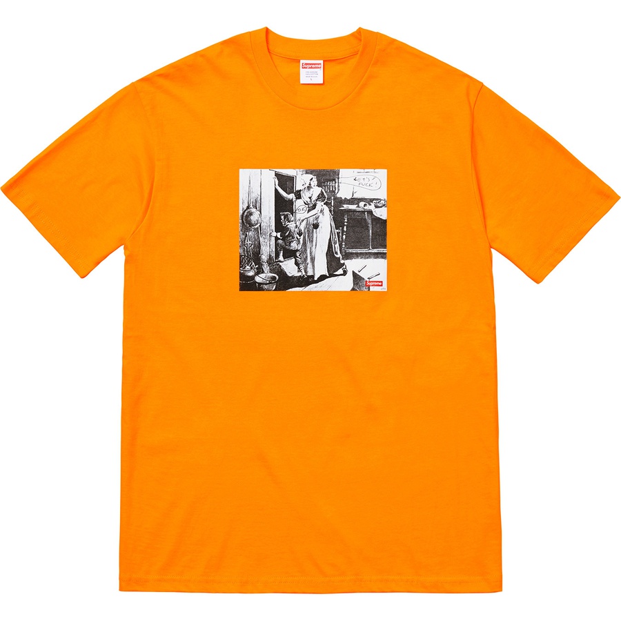 Supreme Mike Kelley Supreme Hiding From Indians Tee (FW18) - Bright Orange - $48