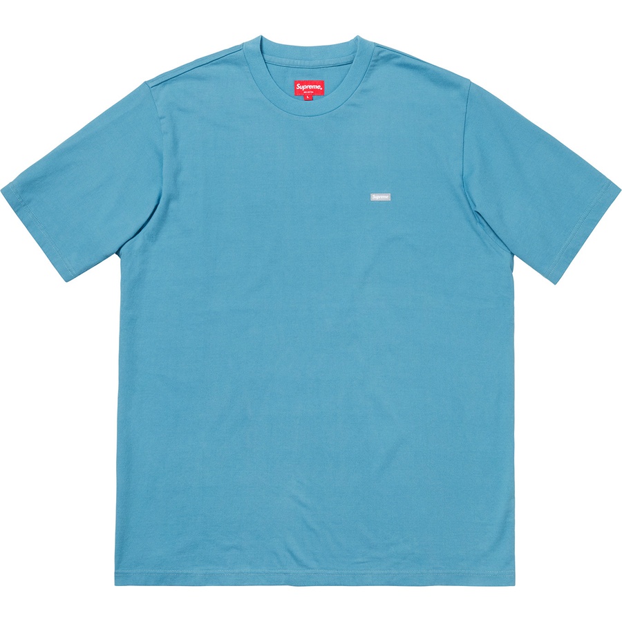 Supreme Reflective Small Box Tee (FW18) - Dusty Blue - $58