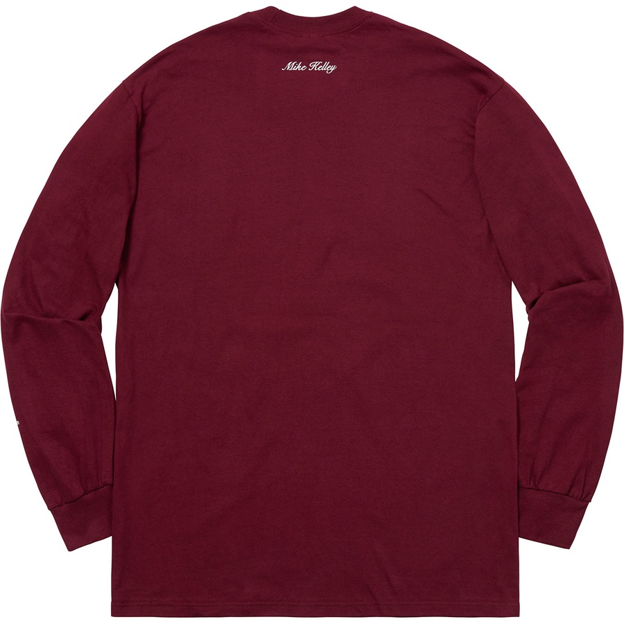 Supreme Mike Kelley Supreme Ahh…Youth! L S Tee (FW18) - Burgundy - $58