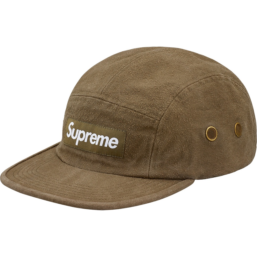 Supreme Napped Canvas Camp Cap (FW18) - Olive - $54