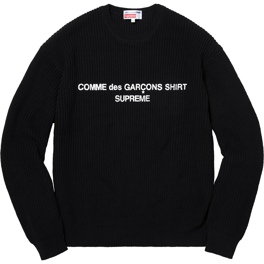 Supreme Supreme Comme des Garçons SHIRT Sweater (FW18) - Black - $188
