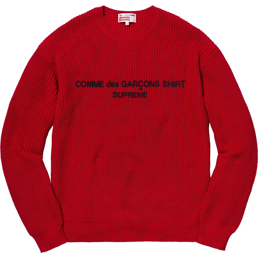 Supreme Supreme Comme des Garçons SHIRT Sweater (FW18) - Red - $188