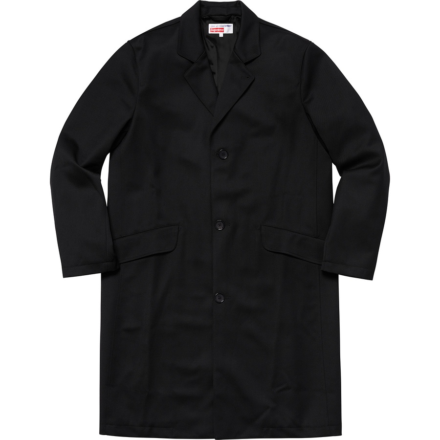 Supreme Supreme Comme des Garçons SHIRT Wool Overcoat (FW18) - Black - $698