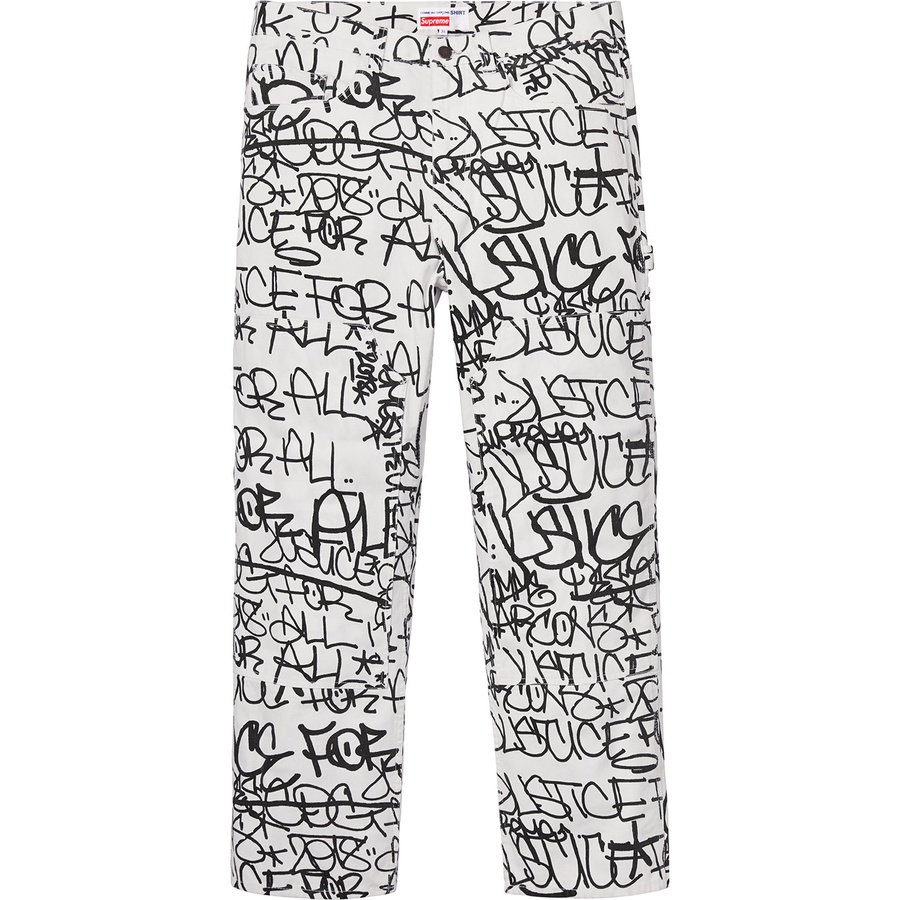 Supreme Supreme Comme des Garçons SHIRT Canvas Painter Pant (FW18) - White - $178
