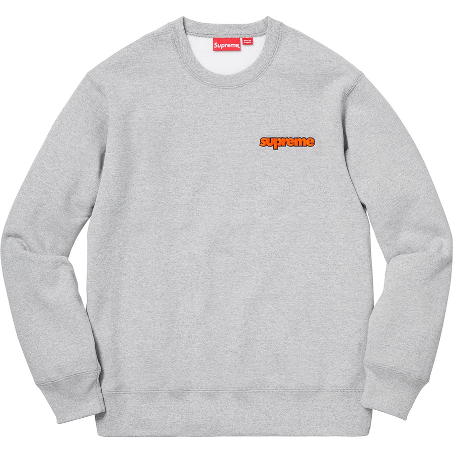 Supreme Connect Crewneck Sweatshirt (FW18) - Heather Grey - $138