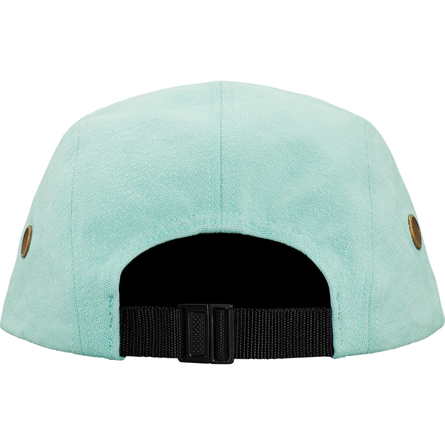 Supreme Napped Canvas Camp Cap (FW18) - Dusty Teal - $54