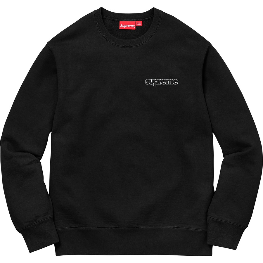 Supreme Connect Crewneck Sweatshirt (FW18) - Black - $138