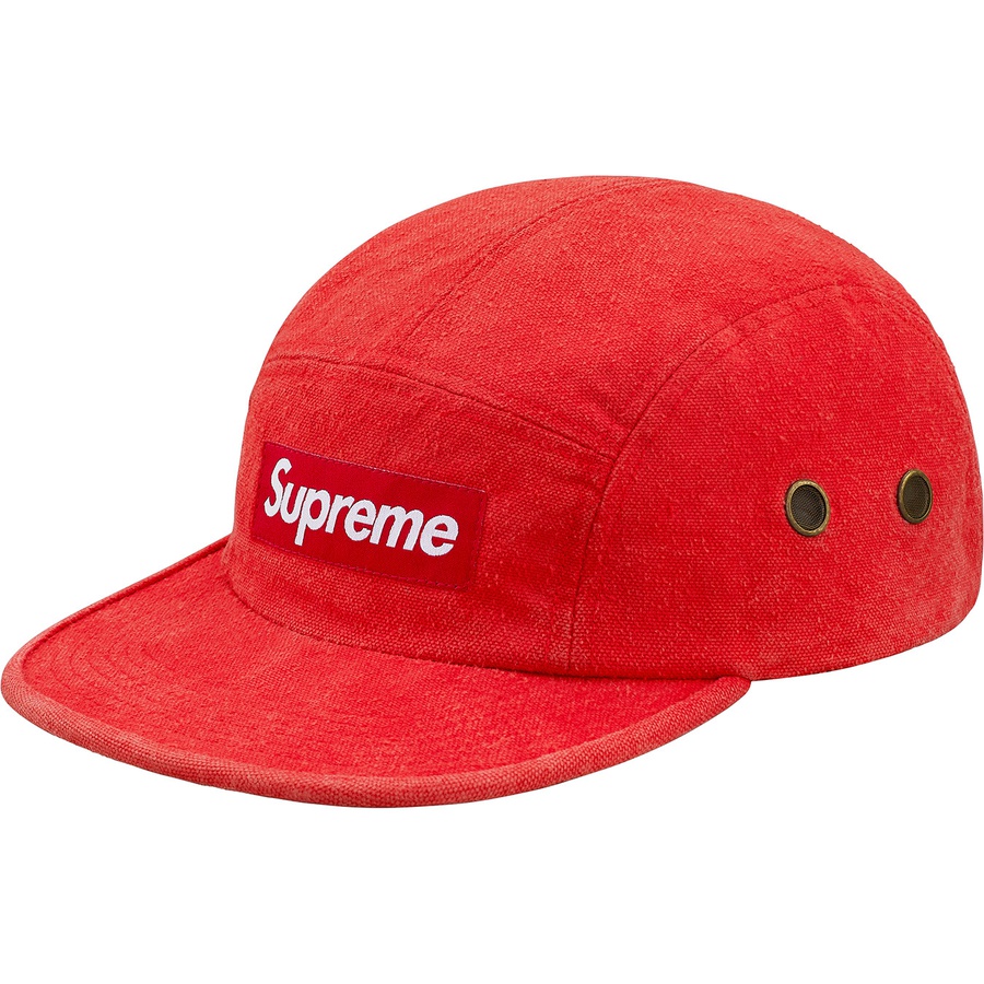 Supreme Napped Canvas Camp Cap (FW18) - Red - $54