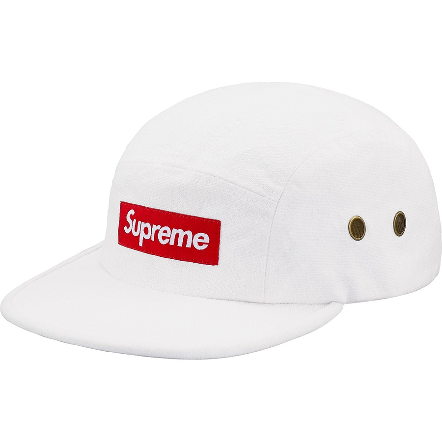 Supreme Napped Canvas Camp Cap (FW18) - White - $54
