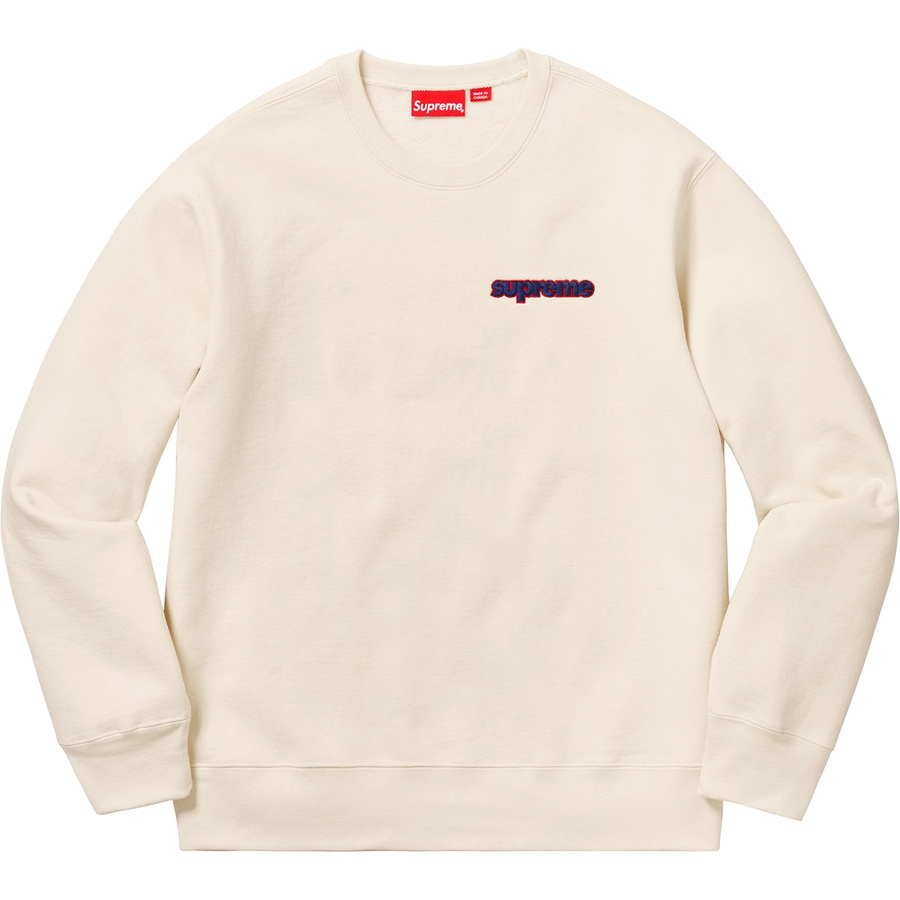 Supreme Connect Crewneck Sweatshirt (FW18) - Natural - $138