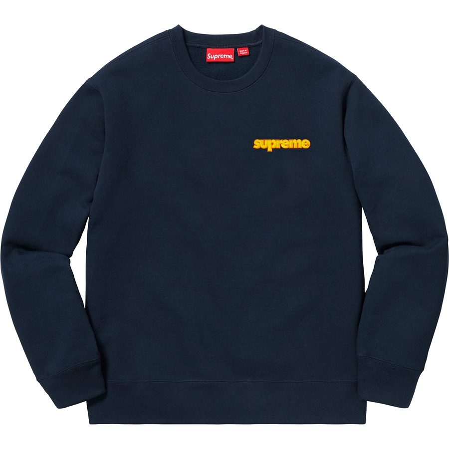 Supreme Connect Crewneck Sweatshirt (FW18) - Navy - $138