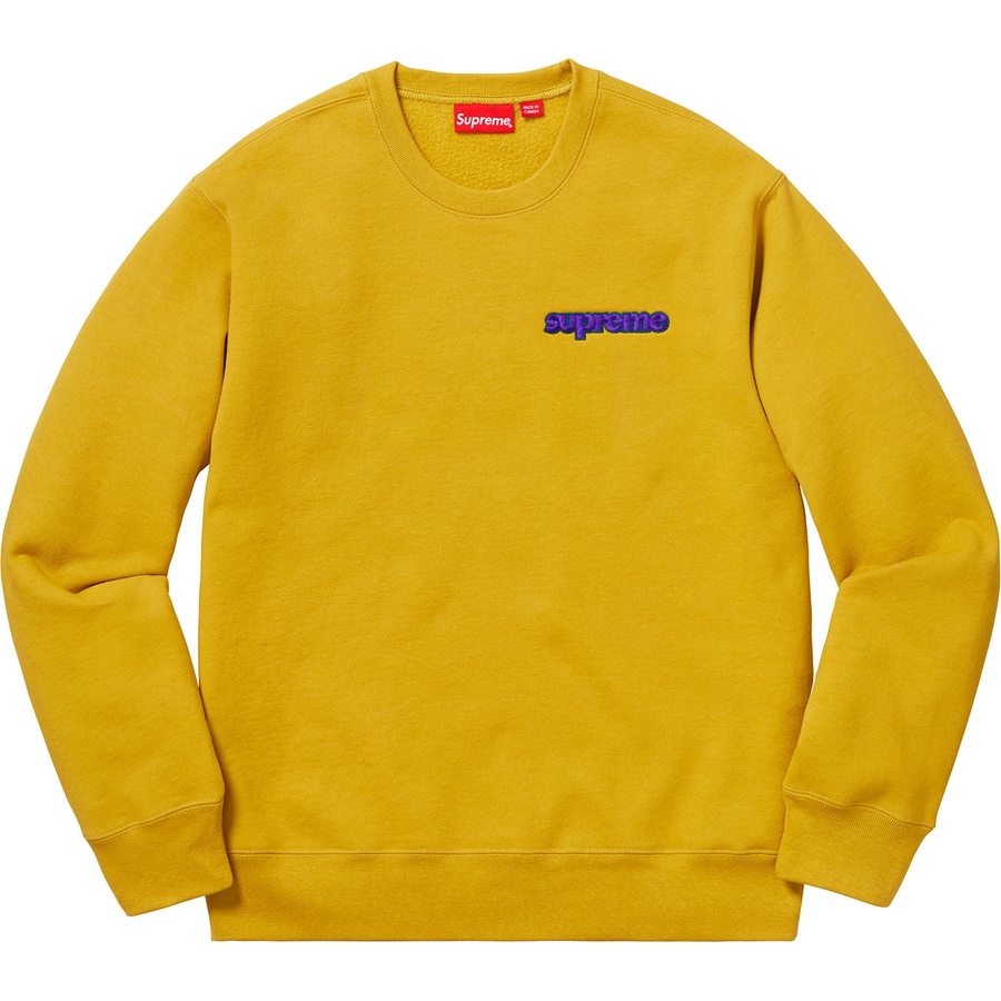 Supreme Connect Crewneck Sweatshirt (FW18) - Mustard - $138