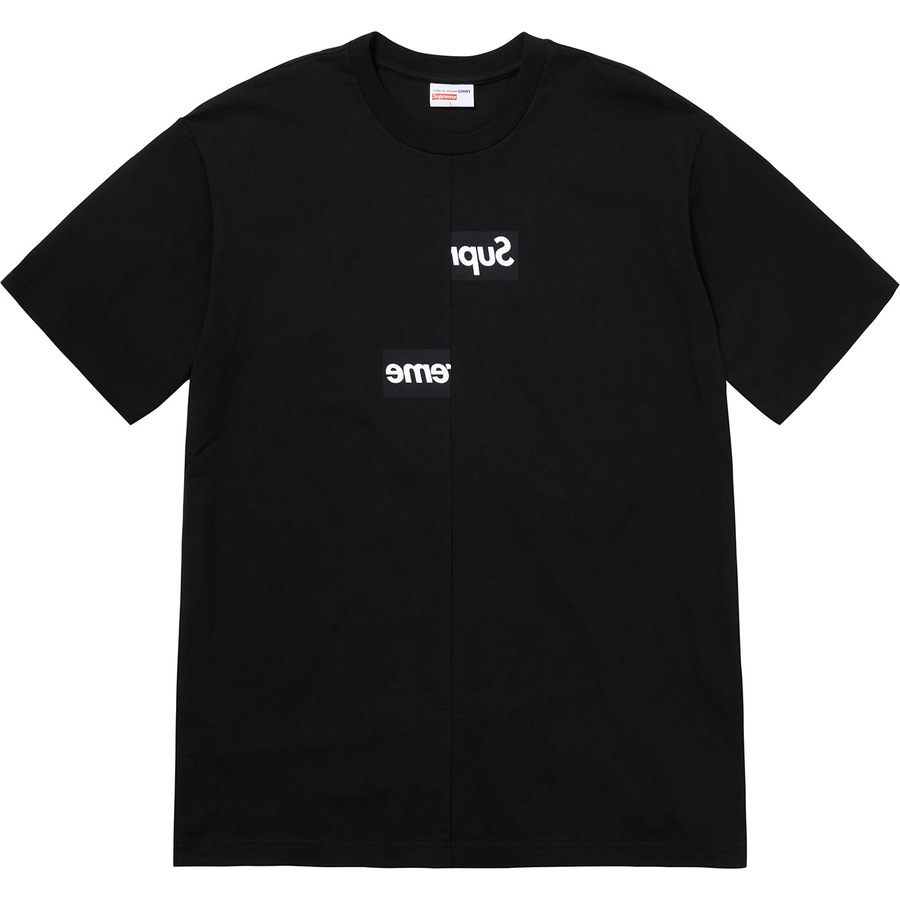 Supreme Supreme Comme des Garçons SHIRT Split Box Logo Tee (FW18) - Black - $54