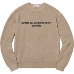 Supreme Supreme Comme des Garçons SHIRT Sweater (FW18) - Tan