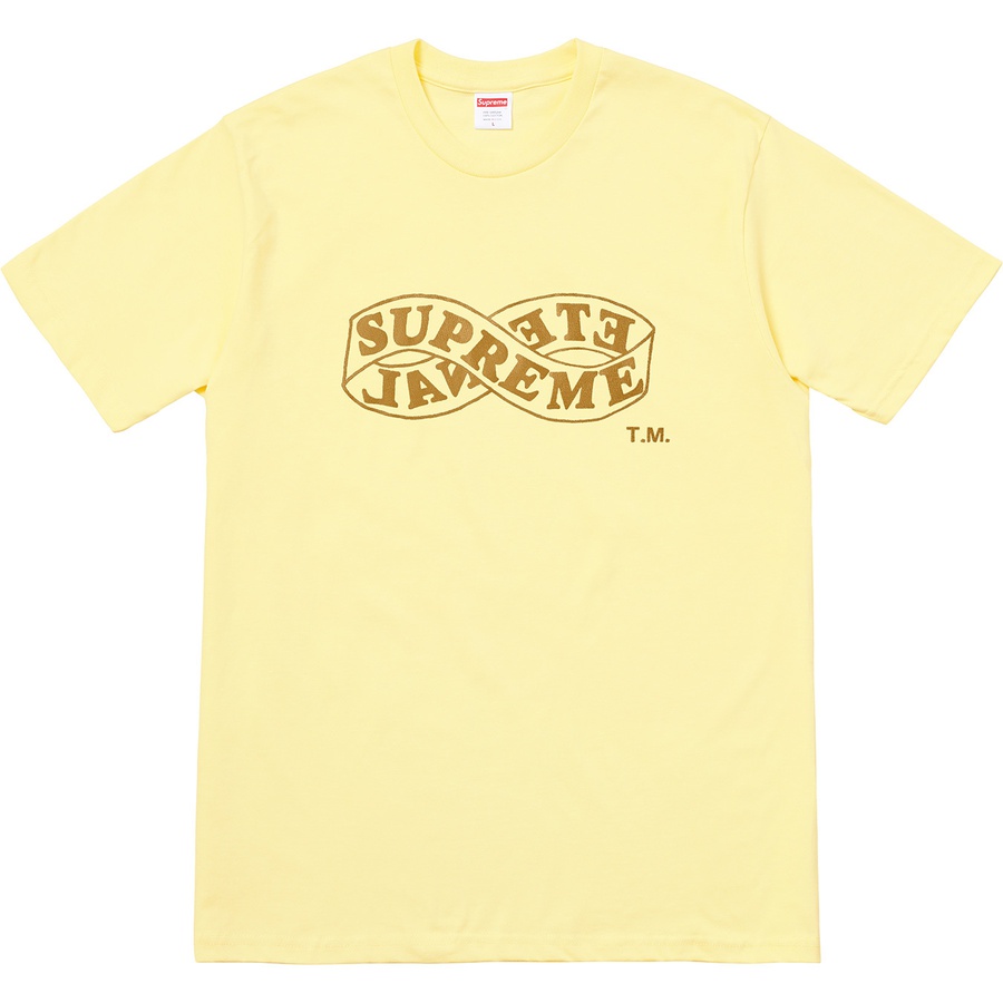Supreme Eternal Tee (FW18) - Pale Yellow - $36