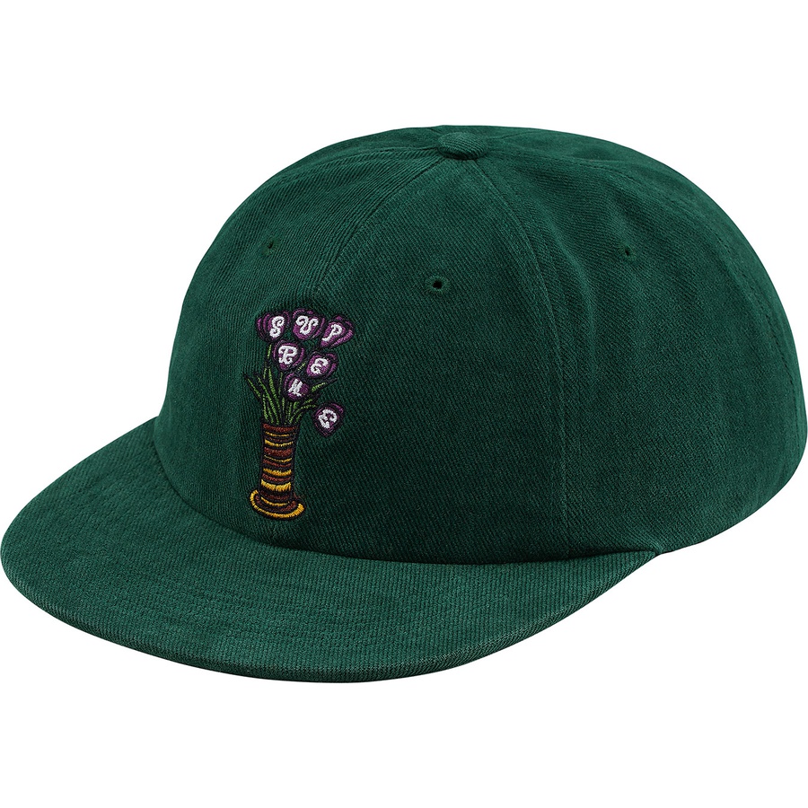 Supreme Flowers 6-Panel (FW18) - Dark Green - $48
