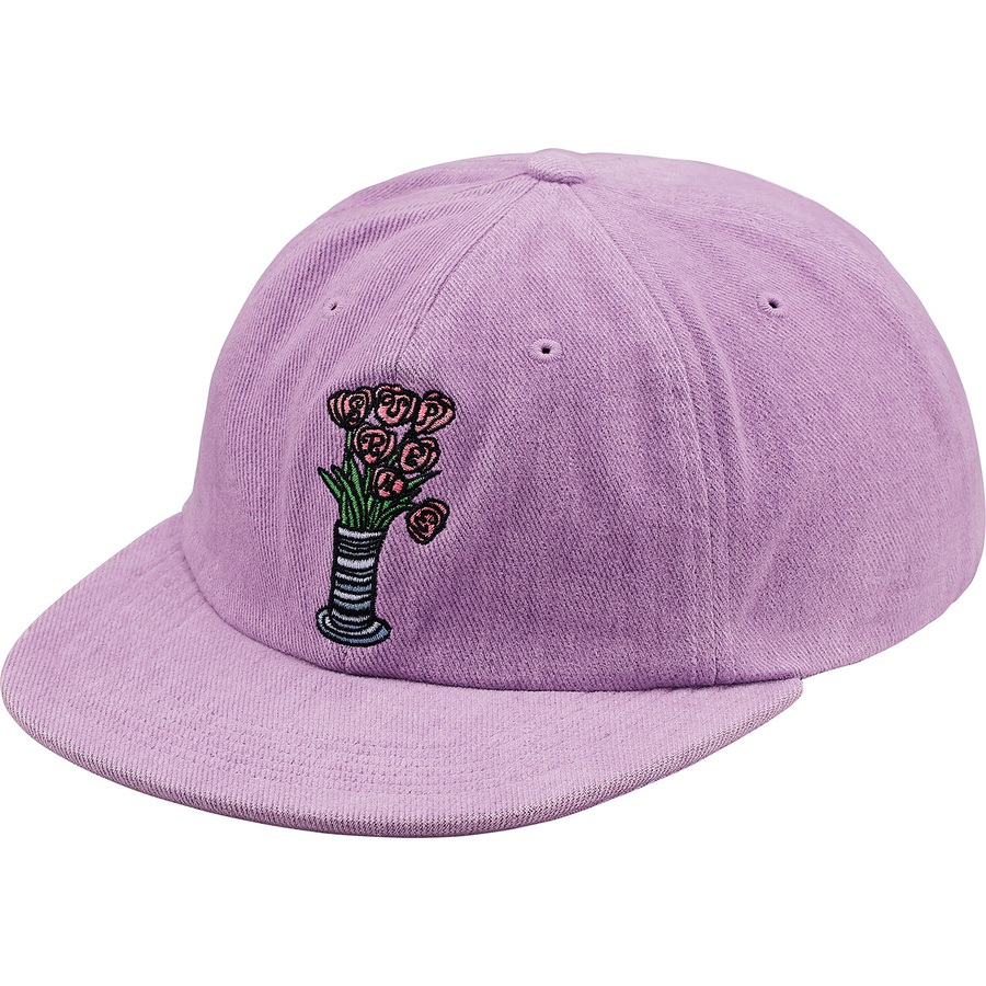Supreme Flowers 6-Panel (FW18) - Light Purple - $48