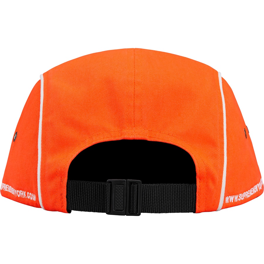 Supreme Piping Camp Cap (FW18) - Neon Orange - $48
