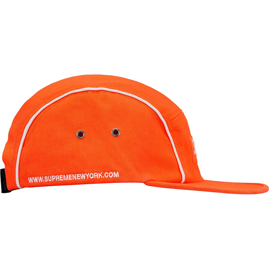 Supreme Piping Camp Cap (FW18) - Neon Orange - $48