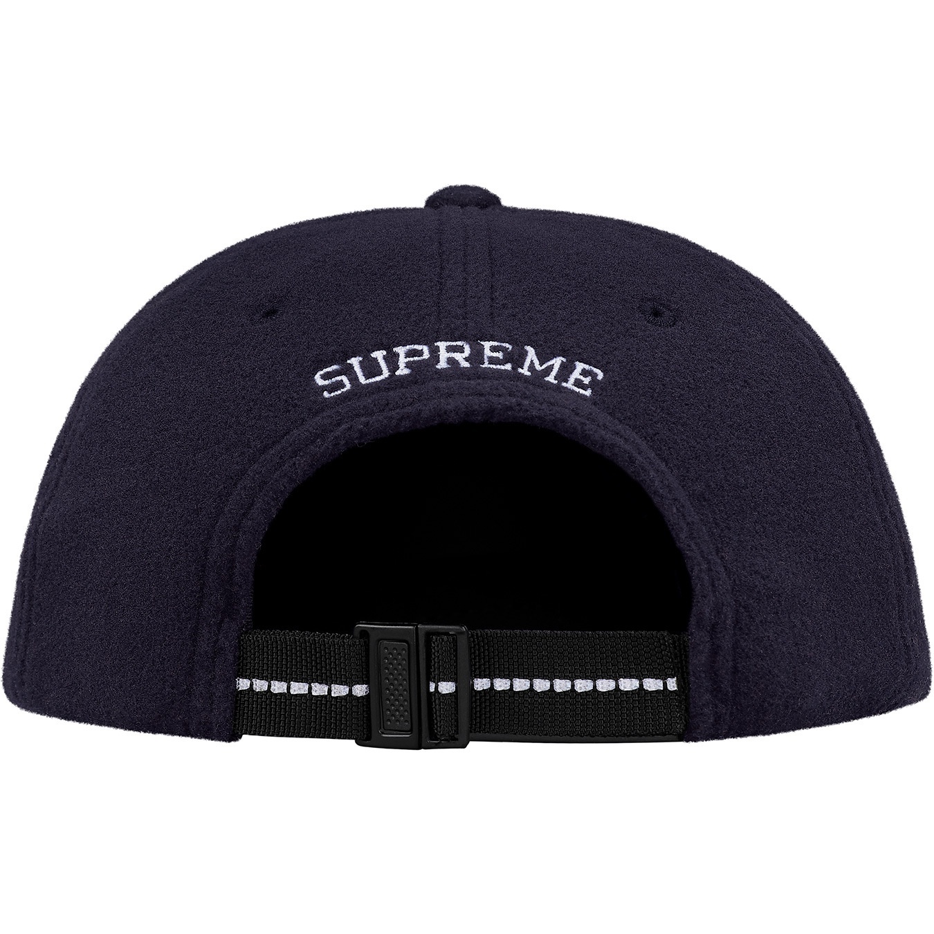 Supreme Polartec S Logo 6-Panel Hat (FW18) - Navy - $48