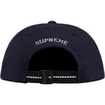 Supreme Polartec S Logo 6-Panel Hat (FW18) - Navy