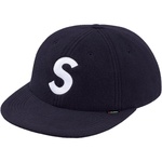 Supreme Polartec S Logo 6-Panel Hat (FW18) - Navy