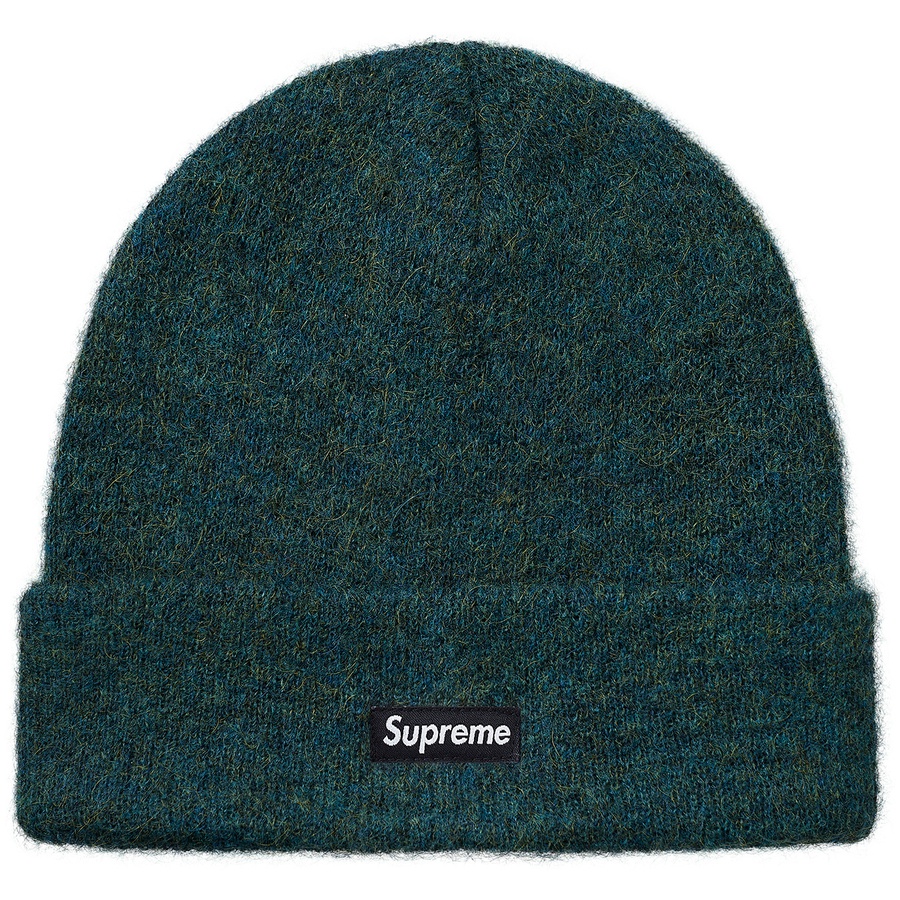 Supreme Mohair Beanie (FW18) - Dark Teal - $40