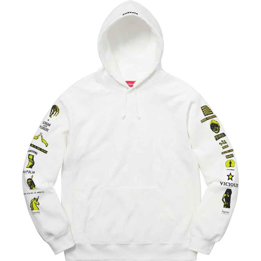 Supreme Menace Hooded Sweatshirt (FW18) - White - $148