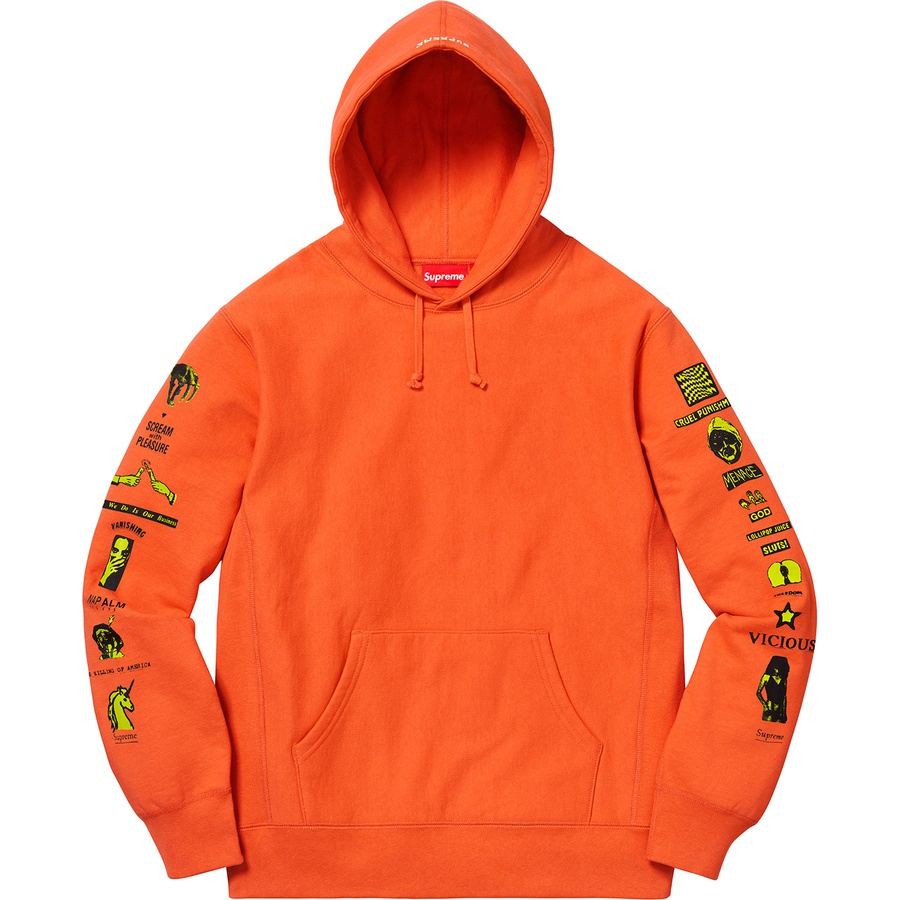 Supreme Menace Hooded Sweatshirt (FW18) - Bright Orange - $148