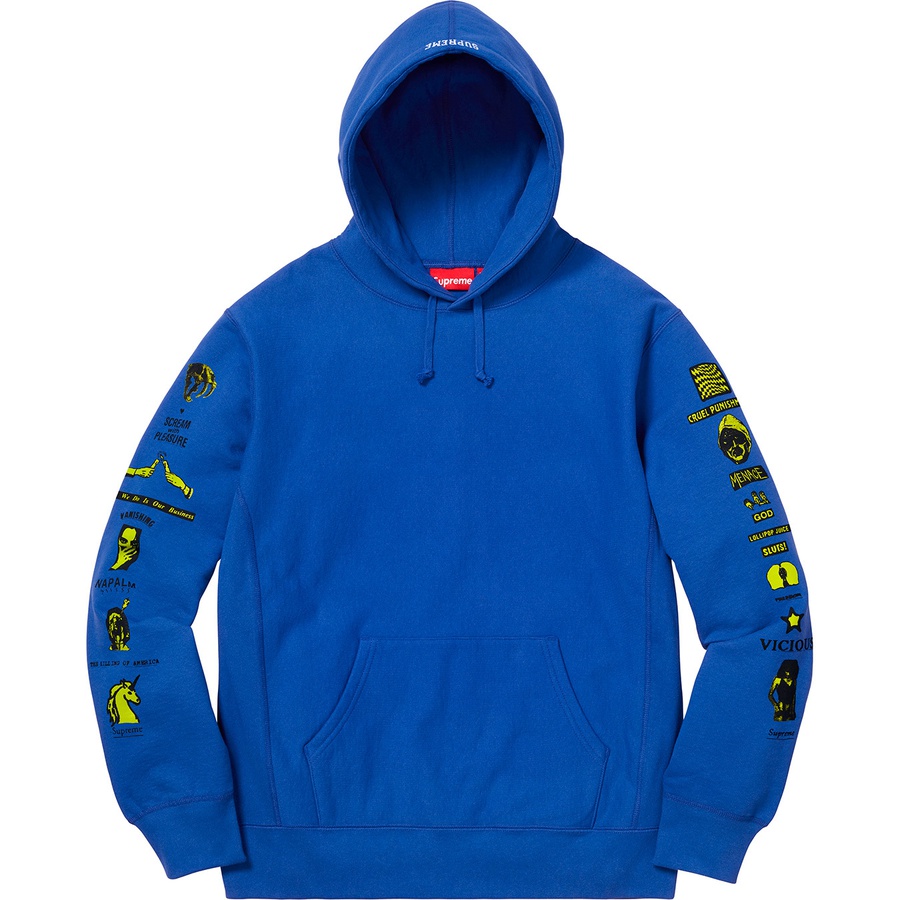 Supreme Menace Hooded Sweatshirt (FW18) - Royal - $148