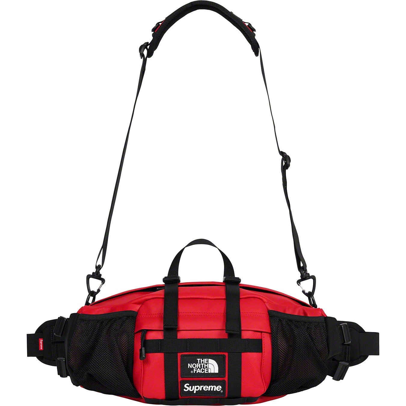 Supreme Supreme The North Face Leather Mountain Waist Bag (FW18) - Red - $198