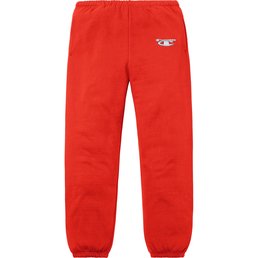Supreme Supreme Champion 3D Metallic Sweatpant (FW18) - Brick Red - $148