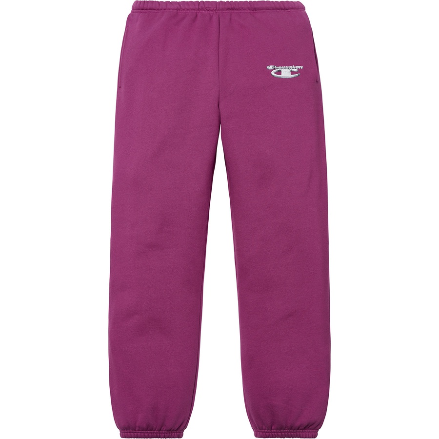 Supreme Supreme Champion 3D Metallic Sweatpant (FW18) - Bright Purple - $148