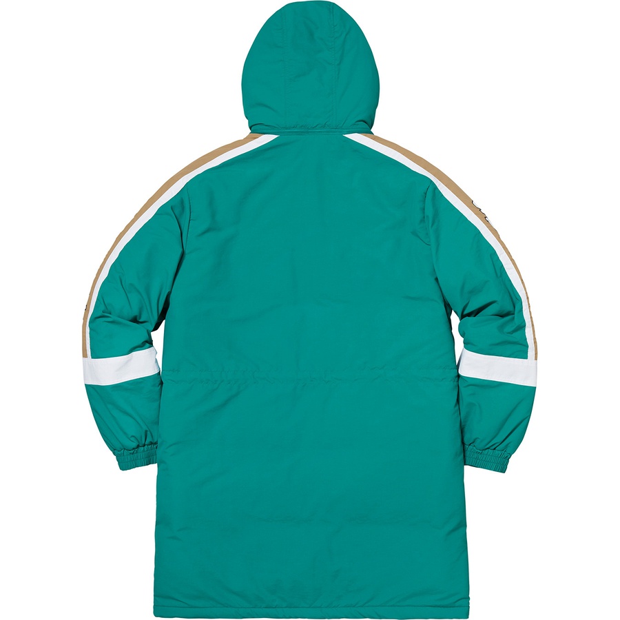 Supreme Sleeve Logo Sideline Parka (FW18) - Teal - $238